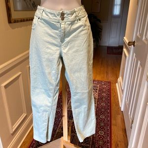 ELLE Paris - lady pastel green color jeans, 16
